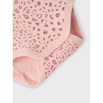 NAME IT 3-Pak Body Langærmet Leopard Rose Taupe